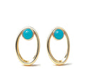 Fé Blue | Red Agate Earrings - Bonita Jewels of Brazil