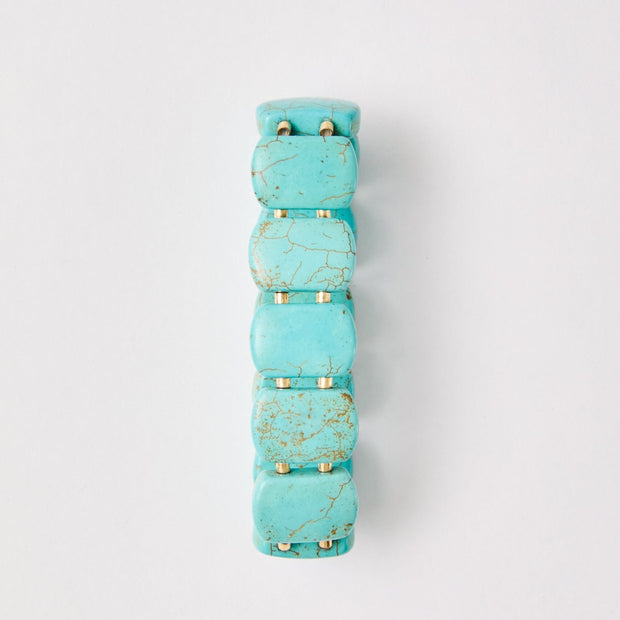 Genuine Turquoise Gemstone Bracelet – 18k Gold - Plated | Bonita Jewels of Brazil - Bonita Jewels of Brazil