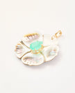 Green Quartz & Mother - of - Pearl Flower Pendant – 18k Gold - Plated | Bonita Jewels of Brazil - Bonita Jewels of Brazil