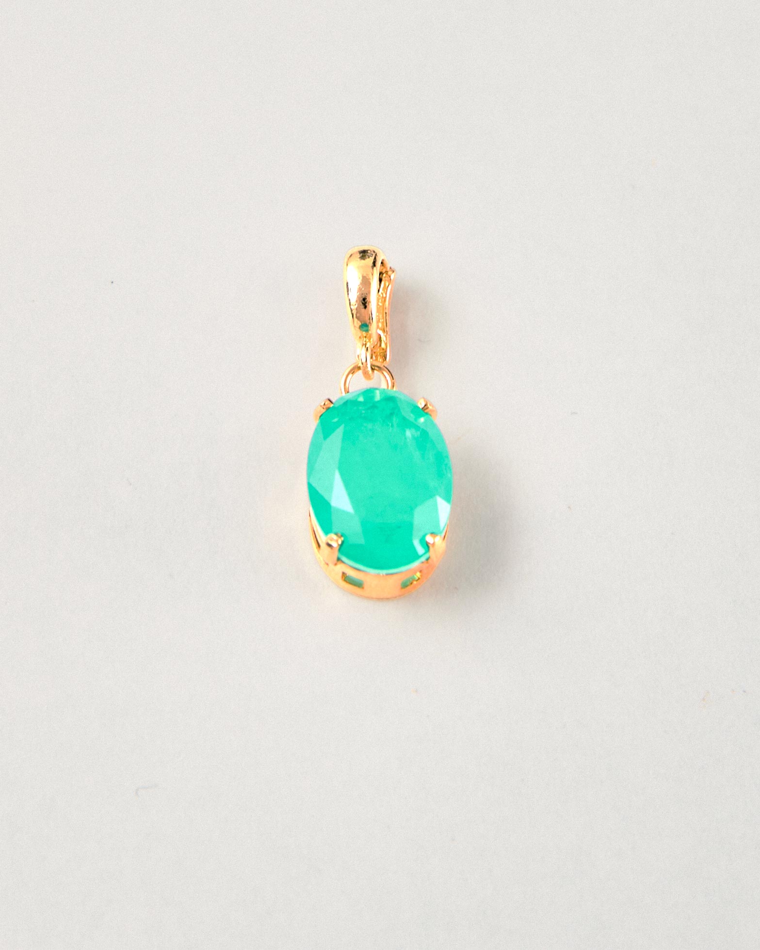 Green Quartz Pendant – 18k Gold-Plated | Bonita Jewels of Brazil - Bonita Jewels of Brazil