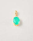 Green Quartz Pendant – 18k Gold-Plated | Bonita Jewels of Brazil - Bonita Jewels of Brazil