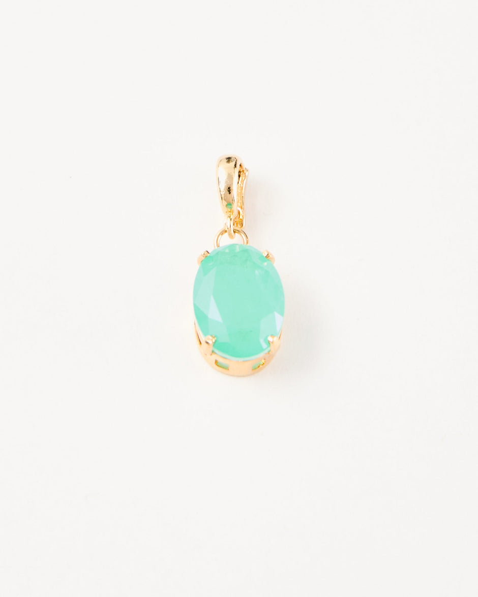 Green Quartz Pendant – 18k Gold - Plated | Bonita Jewels of Brazil - Bonita Jewels of Brazil