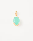 Green Quartz Pendant – 18k Gold - Plated | Bonita Jewels of Brazil - Bonita Jewels of Brazil