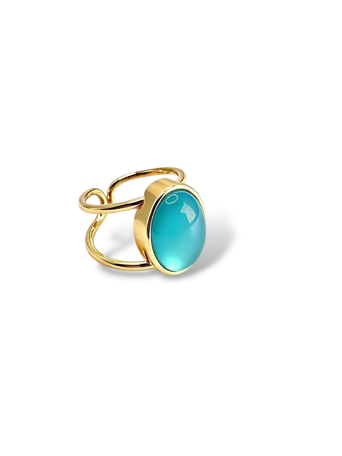 Guia Blue | Red Agate Adjustable Rings - Bonita Jewels of Brazil