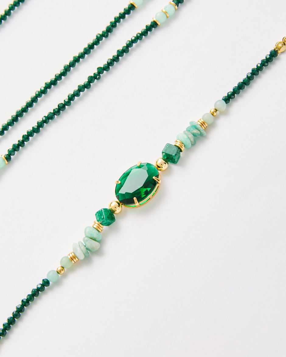 Minas Collection – Amazonite & Green Agate Beaded Necklace & Bracelet Set | Bonita Jewels of Brazil - Bonita Jewels of Brazil