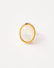Mother of Pearl Adjustable Ring – 18k Gold - Plated | Bonita Jewels of Brazil - Bonita Jewels of Brazil