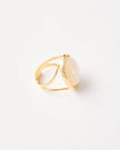 Mother of Pearl Adjustable Ring – 18k Gold - Plated | Bonita Jewels of Brazil - Bonita Jewels of Brazil