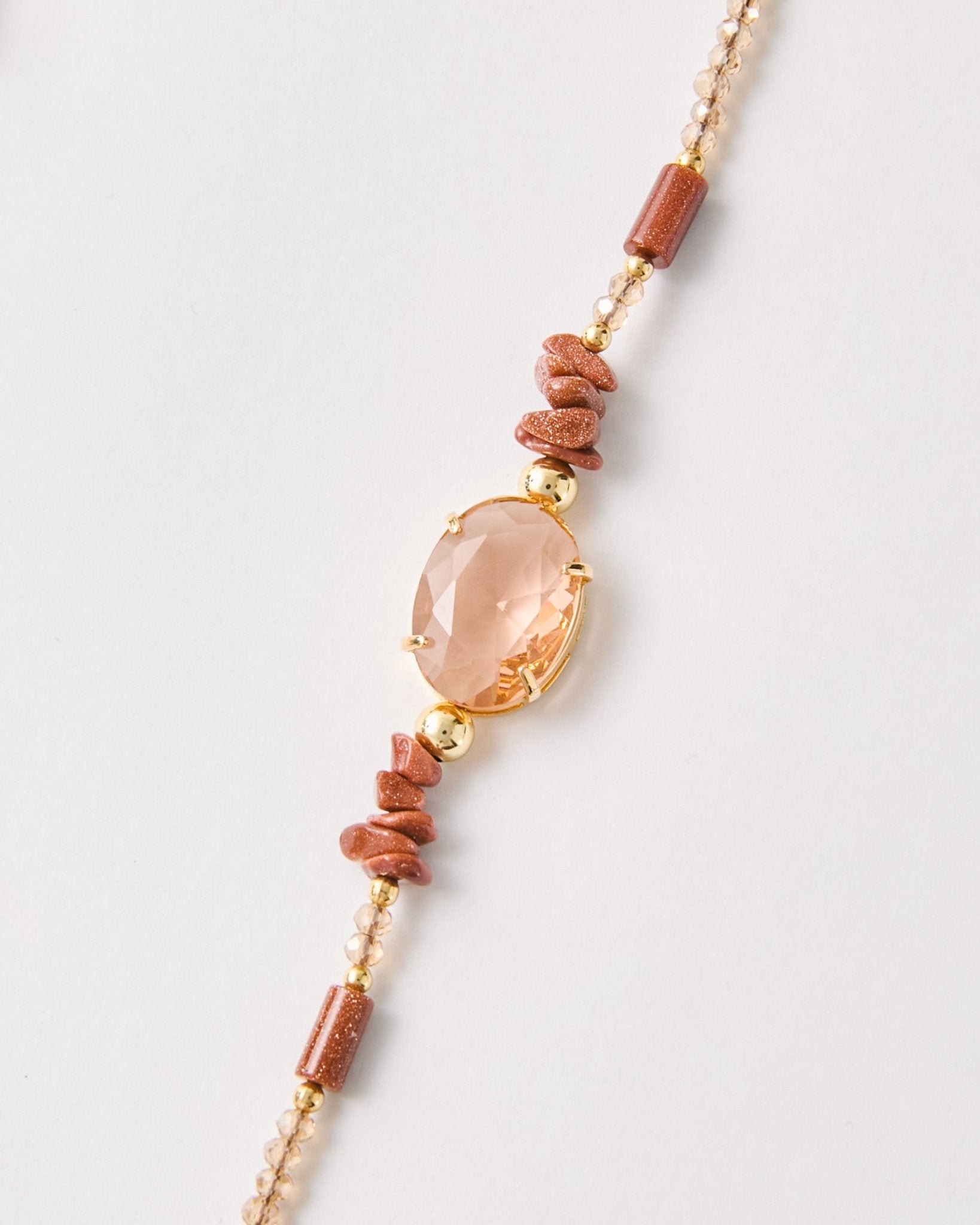 Natal Collection – Sunstone & Carnelian Agate Necklace & Bracelet Set | Bonita Jewels of Brazil - Bonita Jewels of Brazil