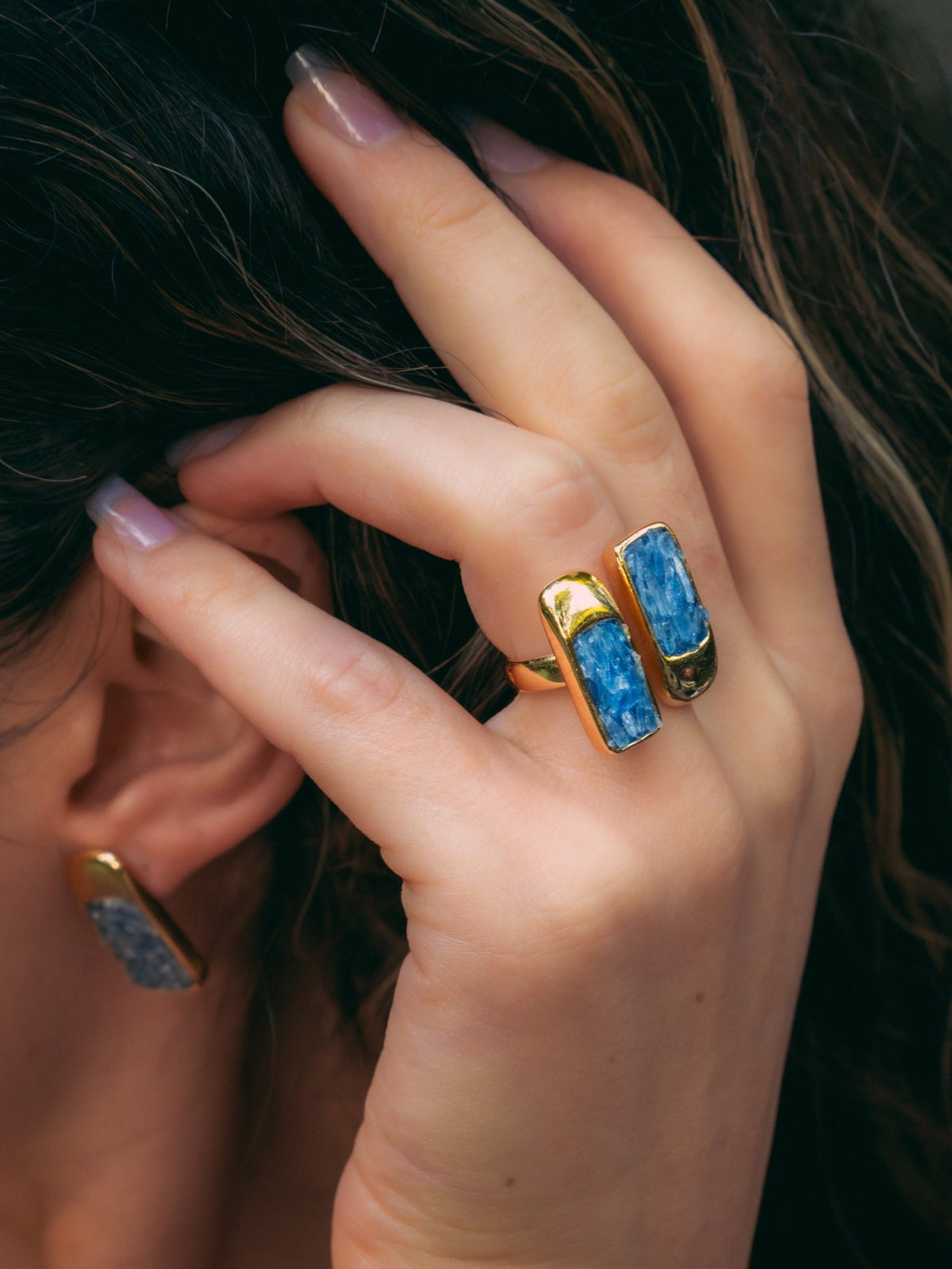 Pleno Amethyst | Kyanite Adjustable Ring - Bonita Jewels of Brazil