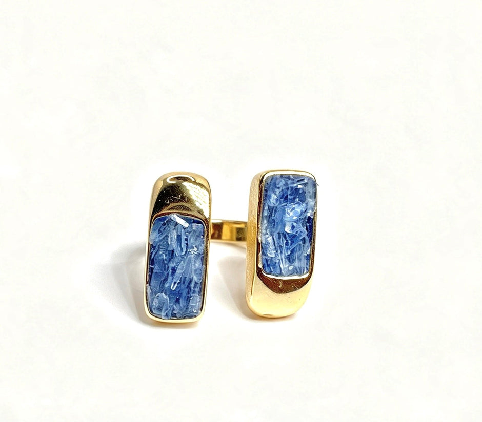 Pleno Amethyst | Kyanite Adjustable Ring - Bonita Jewels of Brazil