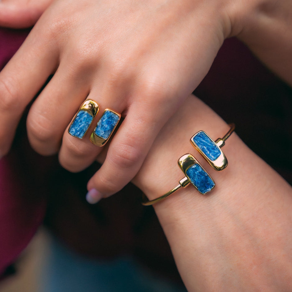 Pleno Amethyst | Kyanite Adjustable Ring - Bonita Jewels of Brazil