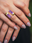Pleno Amethyst | Kyanite Adjustable Ring - Bonita Jewels of Brazil