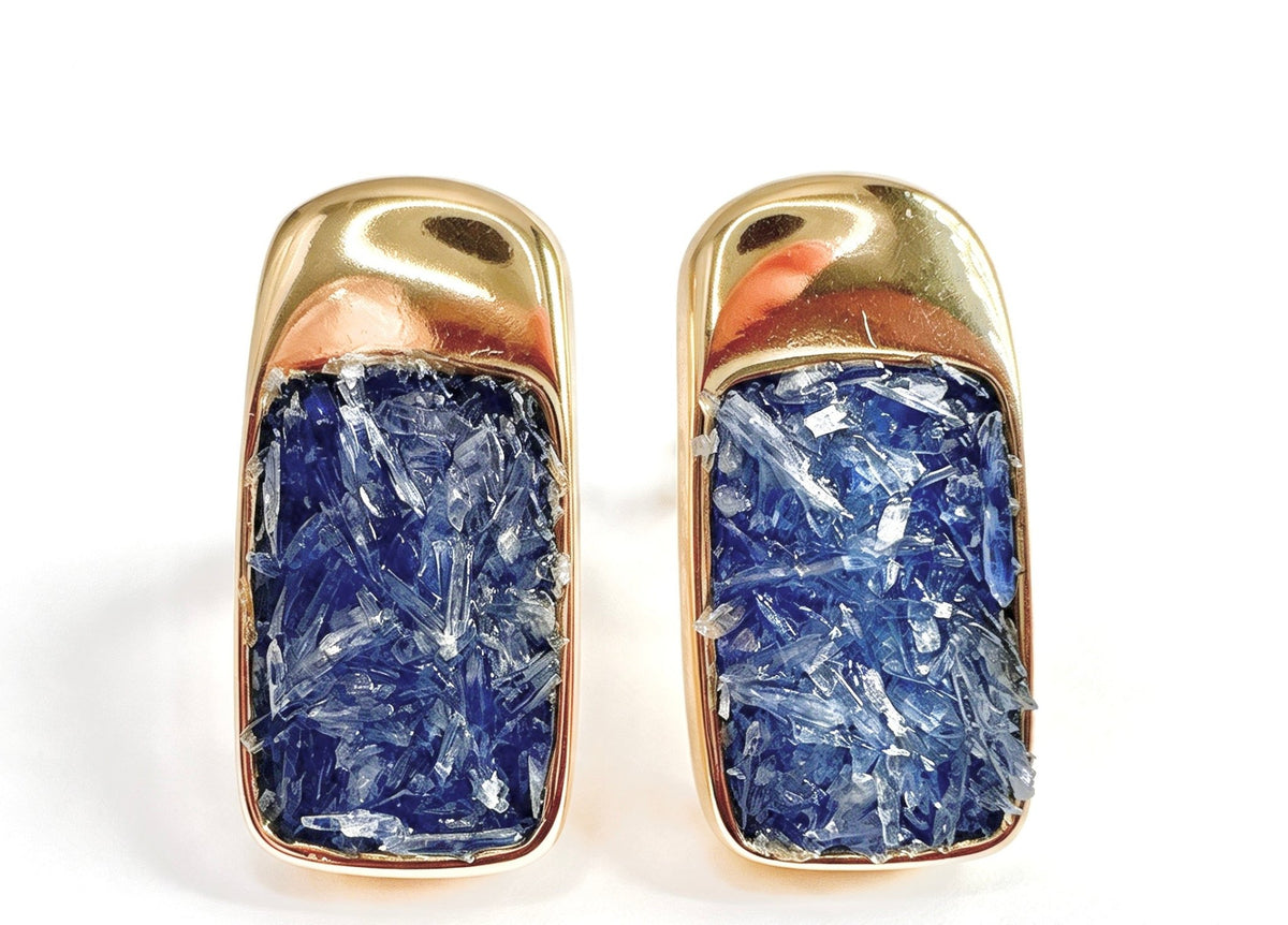 Prisma Amethyst | Kyanite Earrings - Bonita Jewels of Brazil