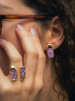 Prisma Amethyst | Kyanite Earrings - Bonita Jewels of Brazil