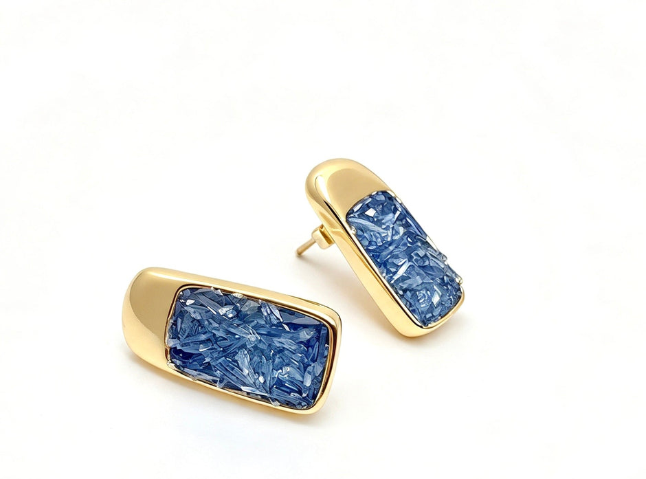 Prisma Amethyst | Kyanite Earrings - Bonita Jewels of Brazil