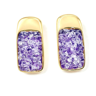Prisma Amethyst | Kyanite Earrings - Bonita Jewels of Brazil