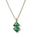 Reflexo Emerald & Sea Opal Necklace - Bonita Jewels of Brazil