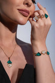 Reflexo Emerald & Sea Opal Necklace - Bonita Jewels of Brazil