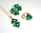 Reflexo Emerald & Sea Opal Necklace - Bonita Jewels of Brazil