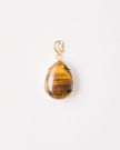 Tiger Eye Teardrop Pendant – 18k Gold - Plated | Bonita Jewels of Brazil - Bonita Jewels of Brazil