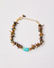 Tiger Eye & Turquoise Balance Bracelet – 18k Gold - Plated | Bonita Jewels of Brazil - Bonita Jewels of Brazil