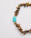 Tiger Eye & Turquoise Balance Bracelet – 18k Gold - Plated | Bonita Jewels of Brazil - Bonita Jewels of Brazil
